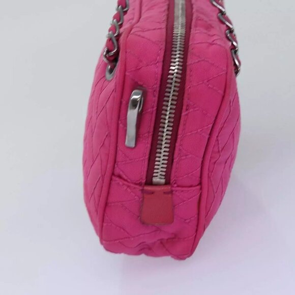 PRADA Chain Hand Bag Nylon Pink Auth - Picture 11 of 16